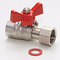 BV.660.0404 Кран шаровый для подключения манометра MVI 1/2"BРx1/2"BР